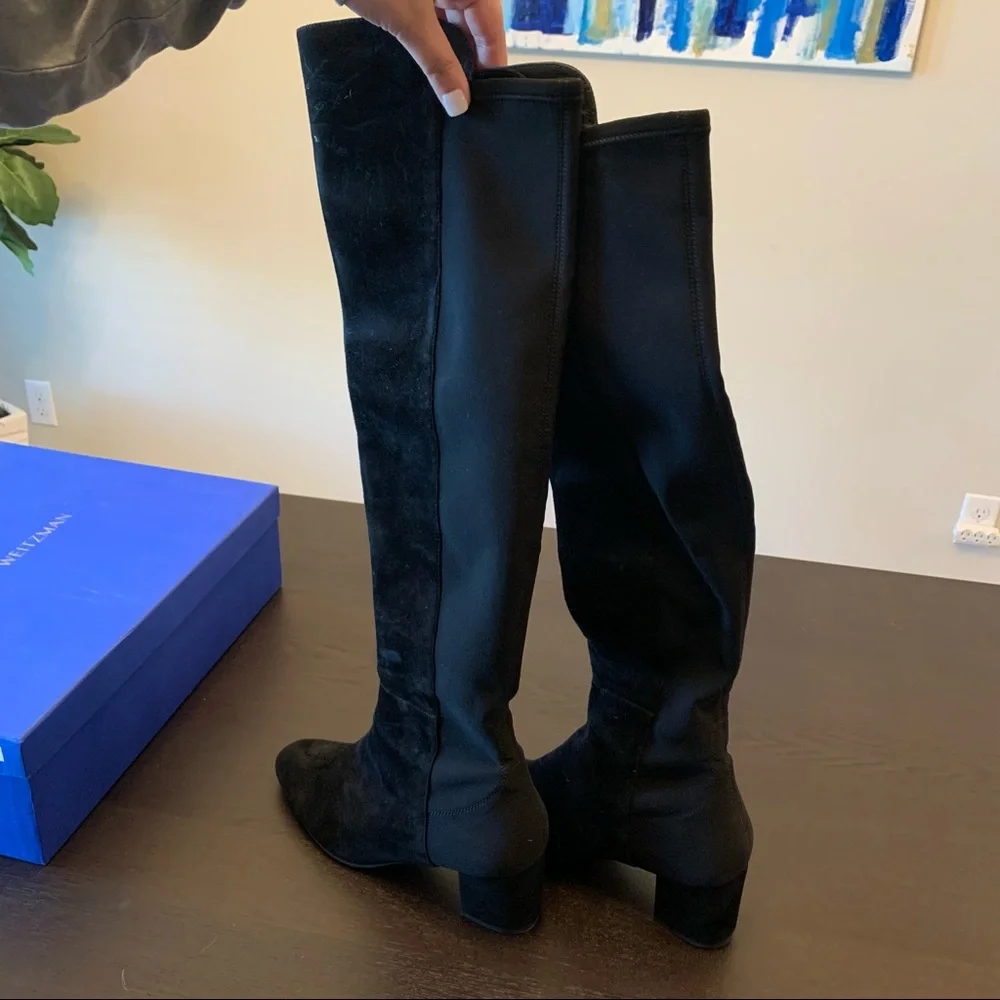 Stuart Weitzman Black Over the Knee Boots - Picture 3 of 5